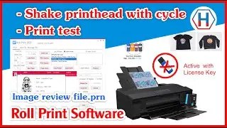 Roll Print Update Cycle Shake printhead - DTF software, Roll software