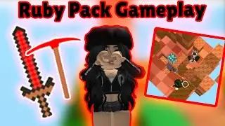 Ruby Pack Gameplay... (Roblox Skywars)