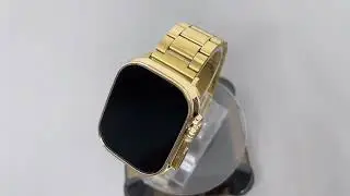 H9 Ultra Smart watch with Gold frame is...🔥🔥🔥