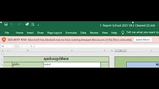Security Risk in excel