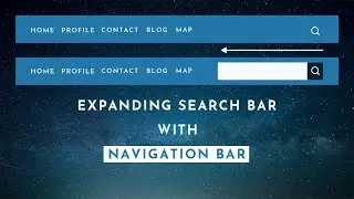 Expanding Search box with Navigation Bar Using HTML, CSS and Jquery