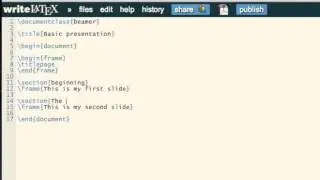 Basic LaTeX 20: Sections and slide titles in beamer