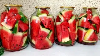 Вот так я храню арбуз 1 ГОД! Это даже вкуснее свежего! #арбуз