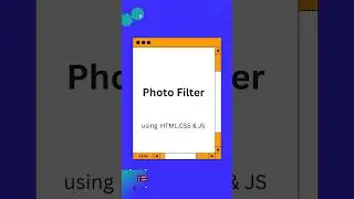 Photo filter using html css js #javascript #coding #htmlcss #webdevelopment #programmerlife