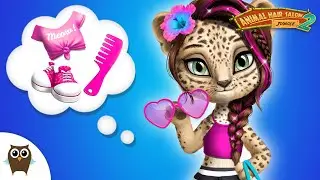 Amy's Pink Makeover 🩷 Jungle Animal Hair Salon 2 🌴 TutoTOONS