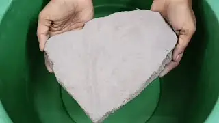 Soft Crunchy Smokey💨Pure Ashes Slabs Dipping+Crumbling in💦+on Paste & Paste Mixing/Playing ASMR