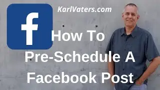 How To Pre-Schedule A Facebook Post