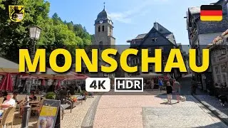 😍 MONSCHAU GERMANY Walking Tour through the OLD TOWN in 4k 30fps UHD - (Eifel National Park) 👏🏼