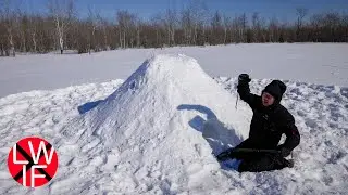 Winter Survival Shelter Walk-through (Quinzee)