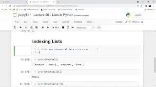 Mega Video | Lecture 26 | Lists in Python Part I