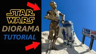 Star Wars C3PO and R2D2 diorama 3D print and paint how-to