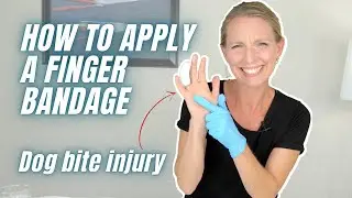How to Apply Finger Bandages: My Dog Bite Injury