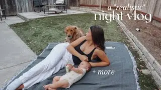 a *realistic + chaotic* night in my life... & starting sourdough!