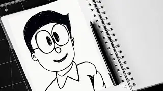 How to Draw Nobita cartoon  character step by step | Art Video
