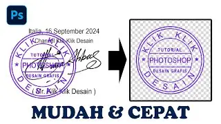 Cara Mudah & Cepat Memisahkan Stempel Dari Background.