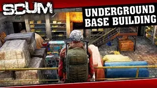 SCUM - BEST SHELTER LOCATION EVER!!!!1 [ Underground Bunker base building ]