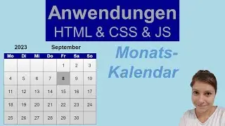 Kalender erstellen mit HTML, CSS und JavaScript