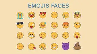 54 Animated Emojis Pack - After Effects Template