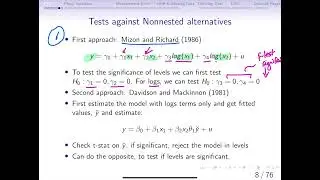 9.1b Tests against Nonnested Alternatives