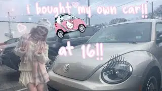 i got my OWN car at 16!! *decorating and car haul* VW beetle 2012