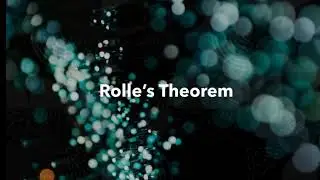 Rolle's Theorem