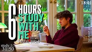 LIVE | 6-HOUR study with me 📚🌧 rain sounds & pomodoro timer 60 & 10