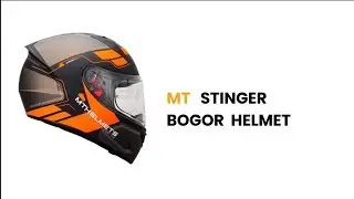 MT STINGER BOGOR HELMET MATT BLACK FLOUR ORANGE | MT HELMET 360º VIDEOS | HELMET REVIEW