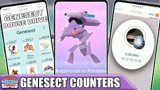 THE *GENESECT* DOUSE DRIVE COUNTER GUIDE! 100 IVs, MOVESET & WEAKNESS - BUG MYTHICAL | Pokémon Go