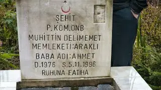 Araklı'da şehit Muhittin Delimehmet kabri başında anıldı