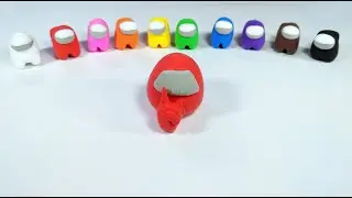 Как слепить Among Us из моделина (воздушного пластилина) за 3 минуты! DIY Among Us