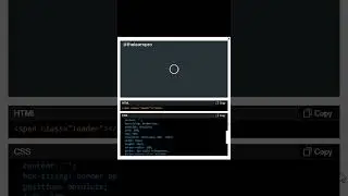 HTML | CSS | Loader Animation | Interactive Component | UI design | 