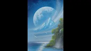Spray paint art - Beautiful nature - made by street artist