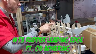 #73 Rudder Leading Edge Pt  05 Adhering