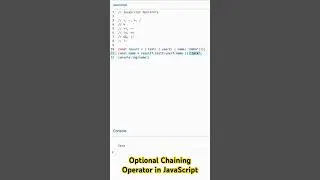 How Optional Chaining Operator Works in JavaScript