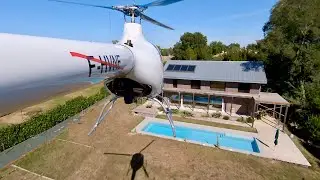 Take off or land in a helicopter in a garden, is that possible? - LOW FUEL HELICOPTER LIFE