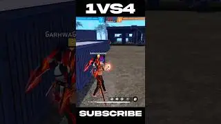 FREE FIRE 🔥 1 VS 3 CLUTCH WITH GRENADE + THOMPSON 🤯🤡 #shorts #freefire