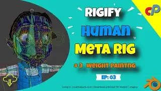 How To Use Blender Rigify Addon | Epi - 3 | About Automatic Weights & Rigify Layers |(Meta Rig)