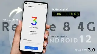 Realme 8 New Update C.06 | Final Official Stable Update | All User Kab | Realme UI 3.0 New Features