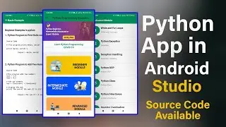 How to make a Python app in Android Studio