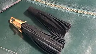 Как сделать бахрому /кисточку из мягкой кожи