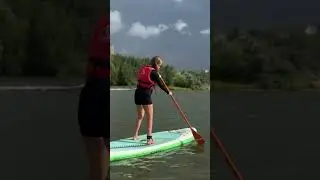 Первый раз встать на сапы, еще и на свидании с мужем😅 Избавляемся от фобии 🏄🏼‍♂️  #загребись #gosup