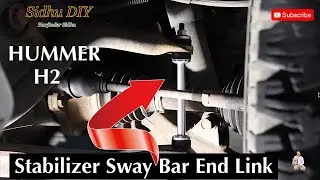How To Replace Front Stabilizer Sway Bar End Link on HUMMER | How To Install Sway Bar on HUMMER