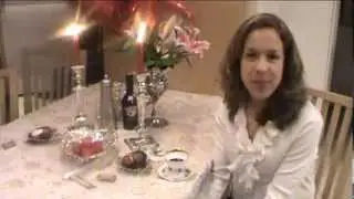 Valentine's Day Dinner Table Setting Romantic Dinner