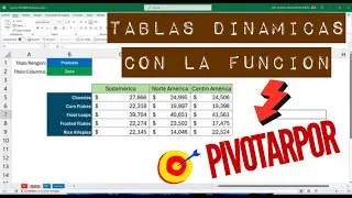 📍Crea TABLAS DINÁMICAS utilizando la Función PIVOTARPOR con esteroides 😂