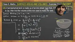 Q6 Ex 11.4, class 9 Math, Surface Areas And Volumes.