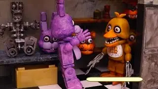 Foxy Steals Bonnie's Guitar 💖 FNAF Fanfics with Backstage and Office Sets