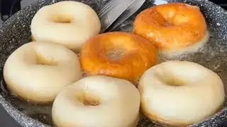 NEVER absorbs oil🔝PERFECT delicious rising yeast donut recipe