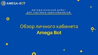 Обзор личного кабинета Amega Bot.