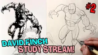 Learning From David Finch! #2 Live Sketchbook Drawing Practice!  *Draw Along*