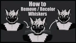 How to Remove / Recolor Whiskers on your VRChat avatar